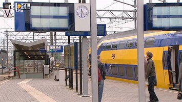 RTL Z Nieuws Slecht weer tijdens de avondspits: bij de NS is het al stressen