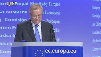 RTL Z Nieuws Eurocommissaris Rehn vraag markten geduld