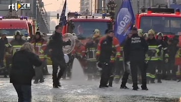 RTL Nieuws Belgische brandweer botst in Brussel