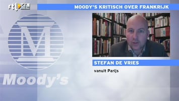 RTL Z Nieuws Markten niet echt verbaasd over zorgen Moody's over Frankrijk
