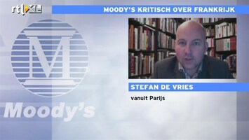 RTL Z Nieuws Markten niet echt verbaasd over zorgen Moody's over Frankrijk