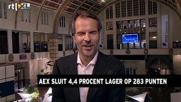 RTL Z Nieuws 17:35: AEX verliest 4,38% op 283 punten, opkopen obligaties omstreden
