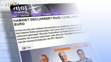 RTL Z Nieuws Leden kabinet declareerden in hun eerste jaar gezamelijk voor meer dan 1,5 miljoen euro
