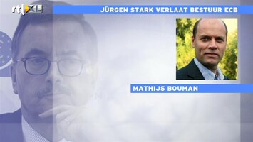 RTL Z Nieuws Mathijs Bouman: Opstappen Stark is slecht nieuws, geloofwaardigheid ECB staat op het spel