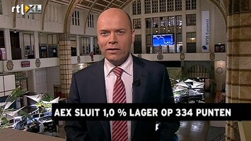 RTL Z Nieuws 17:30 AEX verliest ruim 1% door negatief nieuws VS en Griekenland