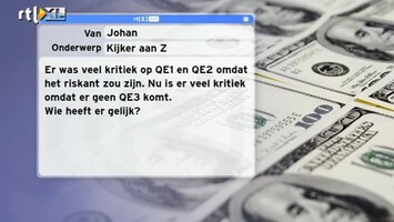 Special: De Kijker Aan Zet Geen QE3, is dat verstandig?