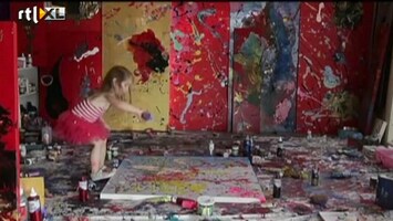 RTL Nieuws Kleuter exposeert haar kunst in NYC