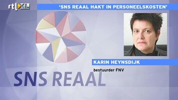 RTL Z Nieuws SNS gaat CAO-lonen verlagen met 10%