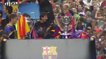 RTL Nieuws FC Barcelona feestelijk onthaald