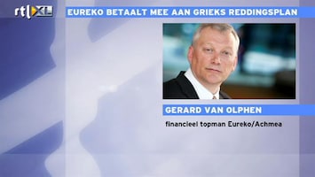 RTL Z Nieuws Eureko doet mee aan Grieks reddingsplan en duikt in rode cijfers