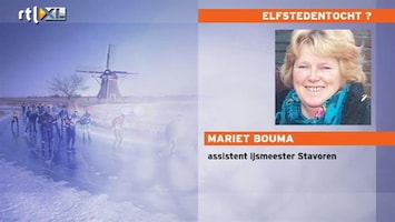 RTL Nieuws IJs bij Stavoren nog veel te dun