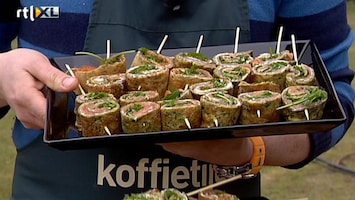 Koffietijd Spinaziepannenkoeken met gerookte zalm