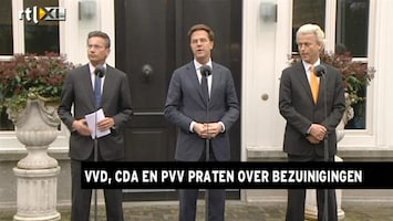 RTL Z Nieuws Wilders: misschien meer nodig dan drie weken voor bezuinigingen