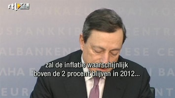 RTL Z Nieuws Draghi ziet 'downside risks' en hoge inflatie