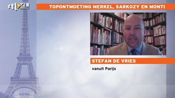 RTL Z Nieuws Wie weet nemen Merkel, Sarkozy en Monti stap naar verder integratie