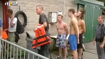 RTL Nieuws Drie jongens opgepakt na zwempartijtje onder Niagarawatervallen