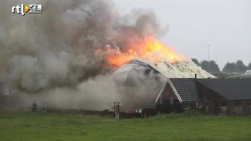 RTL Nieuws Grote uitslaande brand boerderij Hattum