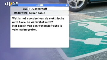 Special: De Kijker Aan Zet Wat is het voordeel van elektrisch boven waterstof? Het bereik van een waterstof auto is veel groter.