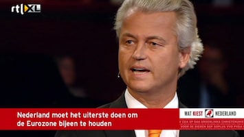 RTL Nieuws Wilders: geen cent meer naar Zuid-Europa