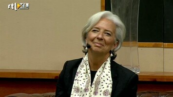 RTL Z Nieuws Ook demonstranten zagen Lagarde door