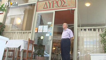 RTL Z Nieuws Reportage: Griekse middenstand lijdt onder protesten, restauranthouder woest