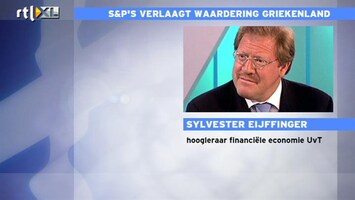 RTL Z Nieuws Eijffinger: zorg dat alle ministers het eens worden over Griekenland