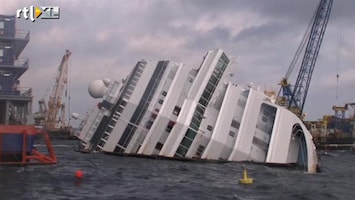 RTL Nieuws Costa Concordia na jaar nog geen meter verplaatst