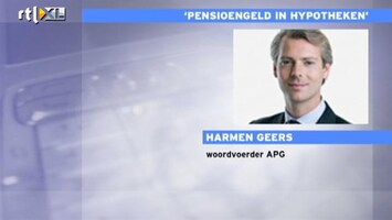 RTL Nieuws 'Pensioengeld beleggen in hypotheken'