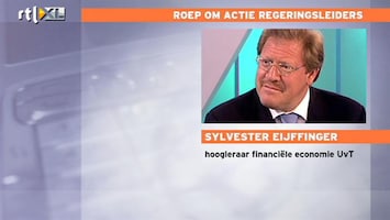 RTL Z Nieuws Eijffinger: politici durven geen beslissingen te nemen