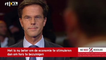 RTL Nieuws Felle discussie over banen tussen Roemer en Rutte