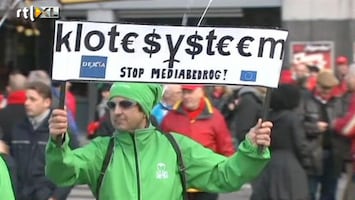 RTL Z Nieuws Tienduizenden demonstreren in Brussel tegen bezuinigingen België
