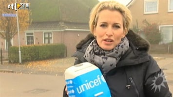 RTL Boulevard Anouk Smulders collecteert voor UNICEF