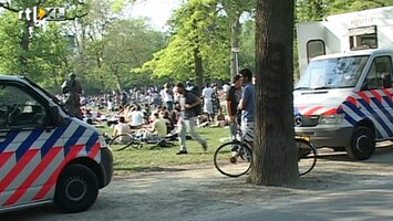 RTL Nieuws Politiepost in Vondelpark