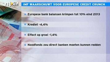 RTL Z Nieuws 16:00 Banken moeten balansen verkleinen: Europese credit crunch