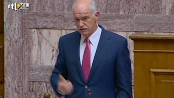 RTL Z Nieuws Papandreou krijgt mandaat van parlement voor bezuinigingen