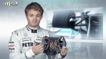 RTL GP: Formule 1 Nico Rosberg geeft uitleg over stuur