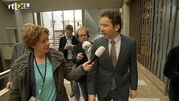 RTL Z Nieuws Dijsselbloem loopt benen uit het lijf voor steun