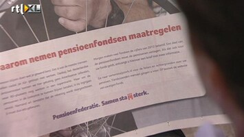 RTL Z Nieuws De pensioenen gaan nu ook echt omlaag