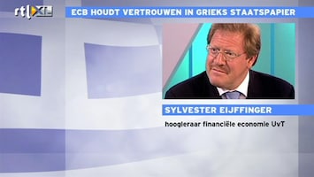RTL Z Nieuws Eijffinger: geen nieuw beleid ECB