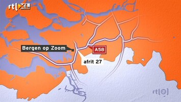 RTL Z Nieuws Container lekt zoutzuur op de A58