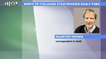 RTL Z Nieuws Daling rente Italië kan aandacht afleiden van werkelijke probleem