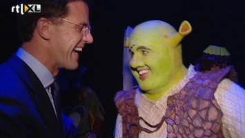 RTL Boulevard Mark Rutte op bezoek bij Shrek