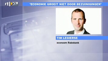 RTL Z Nieuws "Meer werklozen en faillissementen door bezuinigingen"