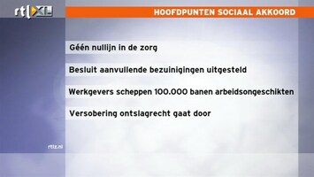 RTL Z Nieuws Er lijkt nu echt schot te zitten in het sociaal overleg