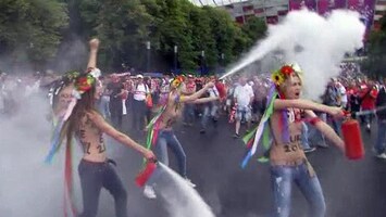 RTL Nieuws Topless protest tegen EK 2012