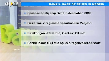 RTL Z Nieuws 11:00 Versterken balansen regionale spaarbanken Spanje is duur grapje