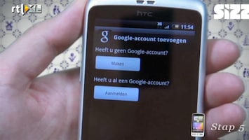 Sizz Google mail instellen | HTC Desire