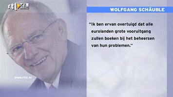 RTL Z Nieuws Schäuble: Eurocrisis binnen jaar opgelost