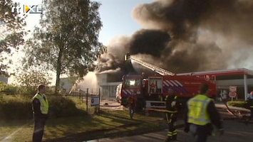 RTL Nieuws Grote brand in garage Wanssum