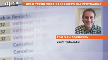 RTL Z Nieuws Vergoeding voor vertraging vliegtuigpassagiers